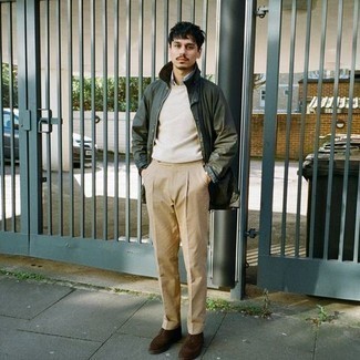 С чем носить замшевые броги