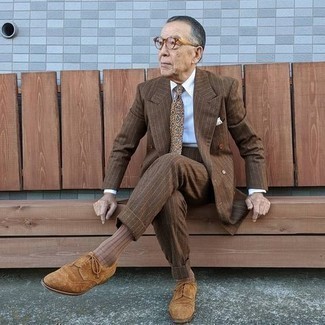 С чем носить замшевые броги