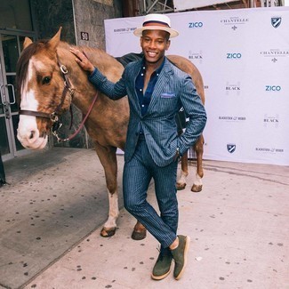 С чем носить замшевые броги