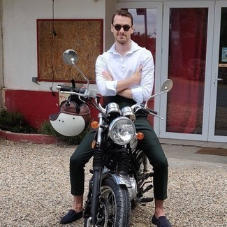 С чем носить замшевые мокасины мужчине