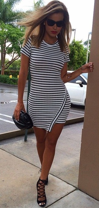 С чем носить замшевые гладиаторов