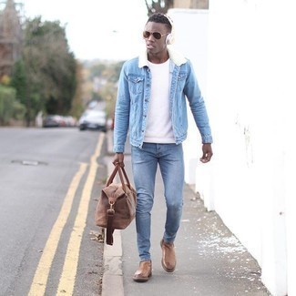 С чем носить замшевую дорожную сумку мужчине