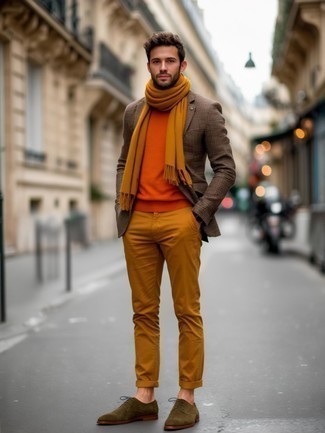 С чем носить замшевые оксфорды