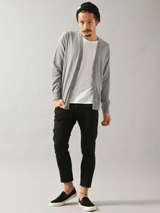 С чем носить замшевые слипоны мужчине