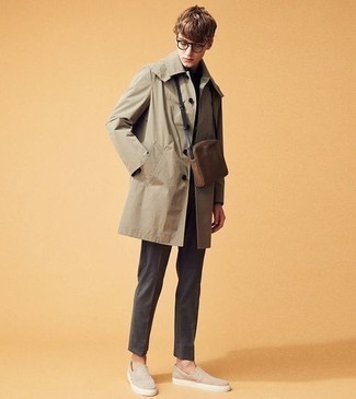 С чем носить замшевые слипоны мужчине