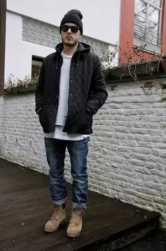 С чем носить замшевые рабочие ботинки мужчине