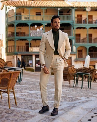 Как носить костюм с повседневными ботинками