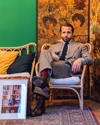 Как носить костюм с классическими ботинками