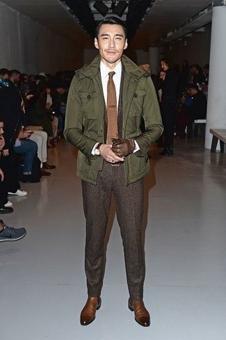 Как носить костюм с полевой курткой