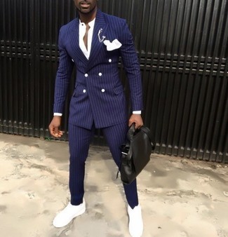 Как носить костюм с рубашкой с длинным рукавом