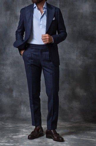 Как носить костюм с рубашкой с длинным рукавом