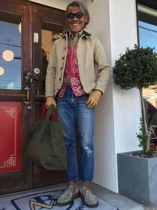 Как носить трикотажный жилет с курткой-рубашкой мужчине