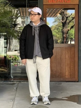 Как носить спортивные штаны с ветровкой мужчине