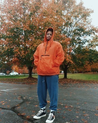 Как носить спортивные штаны с ветровкой мужчине