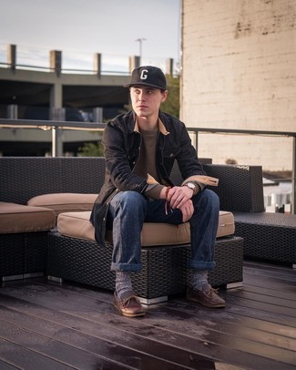 Как носить свитшот с топсайдерами