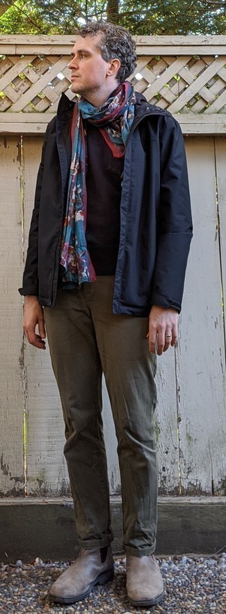 Как носить свитшот с ботинками челси мужчине