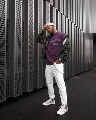 Как носить свитшот с курткой харрингтон