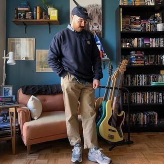 Как носить свитшот с рубашкой с длинным рукавом мужчине