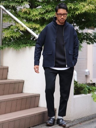 Как носить свитшот с оксфордами