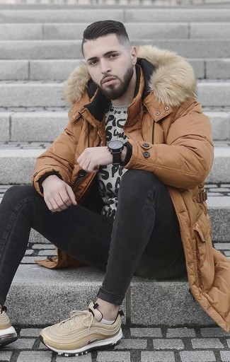 Как носить свитшот с пуховиком мужчине