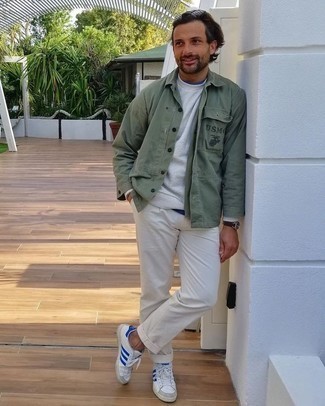 Как носить свитшот с курткой-рубашкой мужчине