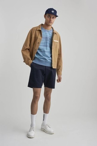 Как носить свитшот с курткой-рубашкой мужчине