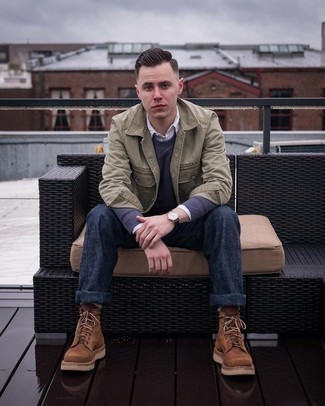 Как носить свитшот с курткой-рубашкой мужчине