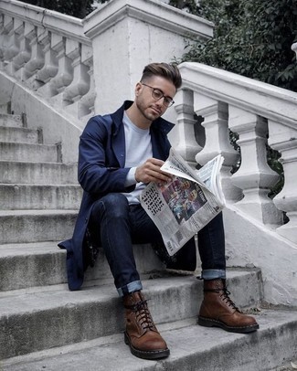 Как носить свитшот с плащом мужчине