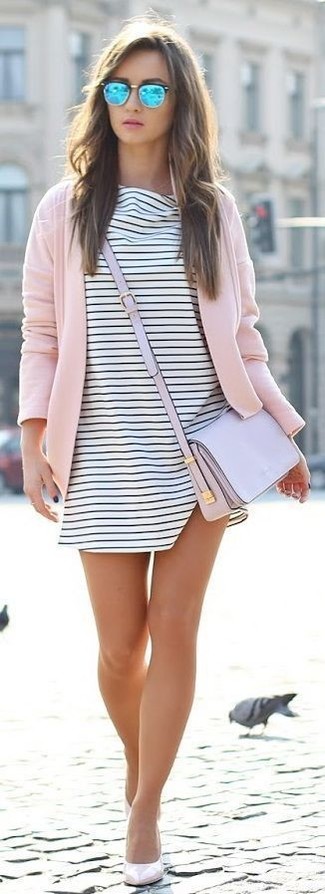 Как носить свободное платье с открытым кардиганом