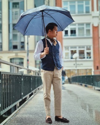 С чем носить светло-коричневую бандану мужчине