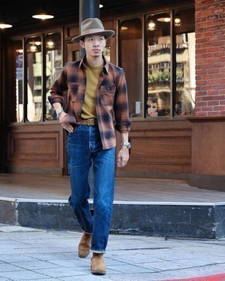 С чем носить светло-коричневый ремень мужчине