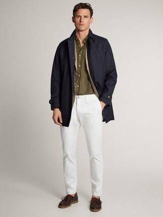 Какие топсайдеры носить с светло-коричневым пиджаком