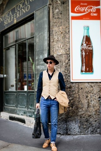 Какие туфли дерби носить с светло-коричневым пиджаком