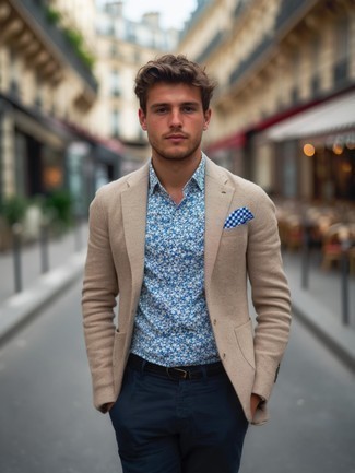 С чем носить светло-коричневый пиджак мужчине