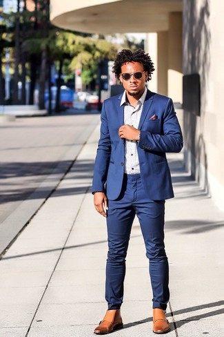 С чем носить светло-коричневые ботинки броги