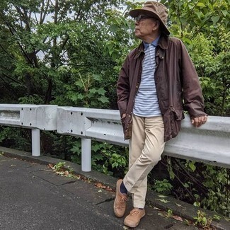 С чем носить светло-коричневую панаму мужчине