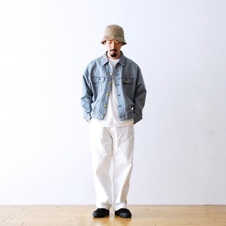 С чем носить светло-коричневую панаму мужчине