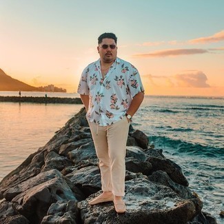 С чем носить светло-коричневые мокасины мужчине