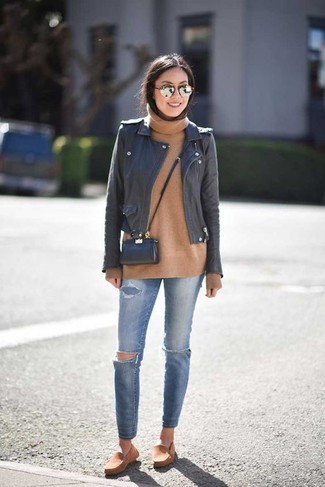 С чем носить светло-коричневые эспадрильи женщине