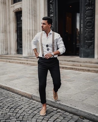 С чем носить светло-коричневые эспадрильи мужчине