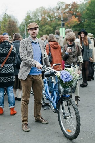 С чем носить светло-коричневую кепку мужчине