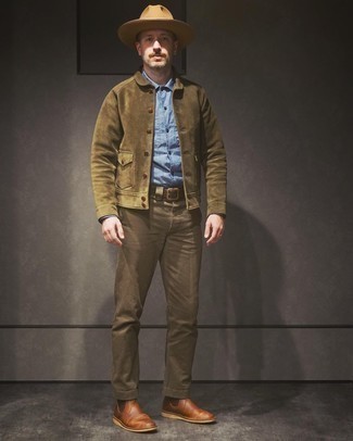 С чем носить светло-коричневую шляпу мужчине