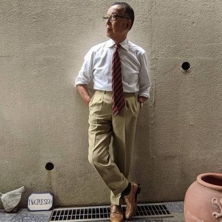 С чем носить светло-коричневые кожаные броги