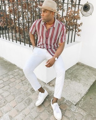 С чем носить светло-коричневые кожаные часы мужчине