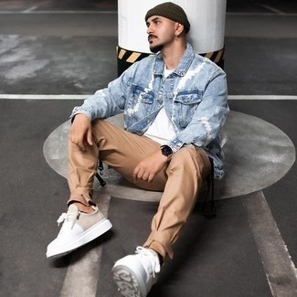 С чем носить светло-коричневые кожаные часы мужчине