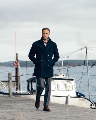 Какое полупальто носить с светло-коричневой водолазкой