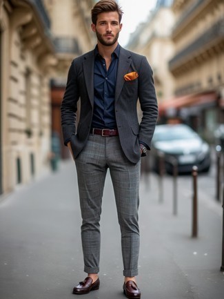 Как носить лоферы с кисточками с пиджаком