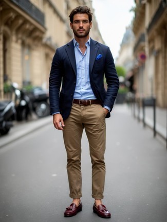 Как носить лоферы с кисточками с пиджаком