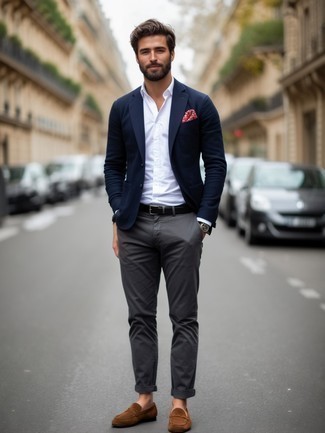 Как носить лоферы с кисточками с пиджаком