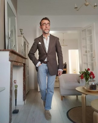 Как носить лоферы с кисточками с джинсами